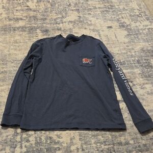 Vineyard Vines Football Whale Long Sleeve Shirt